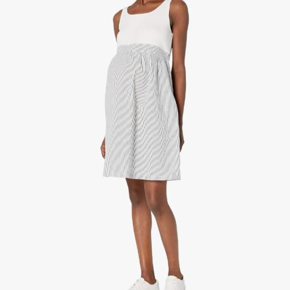 Maternal America Women's Empire Cotton Maternity Dress - Medium